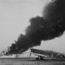 Spitfires burning at Melsbroek, 1st January 1945 002 - Make IT Work 